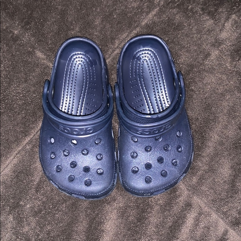 Navy Crocs toddler